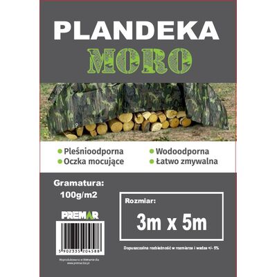 Plandeka 3 x 5 m moro
