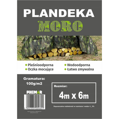 Plandeka 4 x 6 m moro