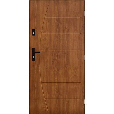 Drzwi zewnętrzne NEPTUN Złoty dąb 80 prawe