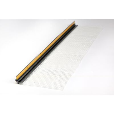 Listwa przyokienna z siatką i uszczelką 6 mm 3,0 mb grafit