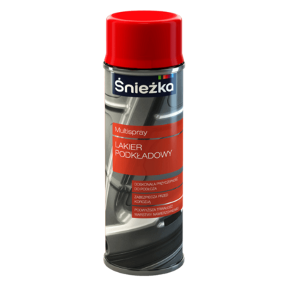 Śnieżka Multispray Lakier Podkładowy 400 ml czerwony
