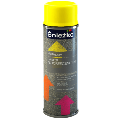 Śnieżka Multispray Lakier Fluorescencyjny 400 ml cytrynowy