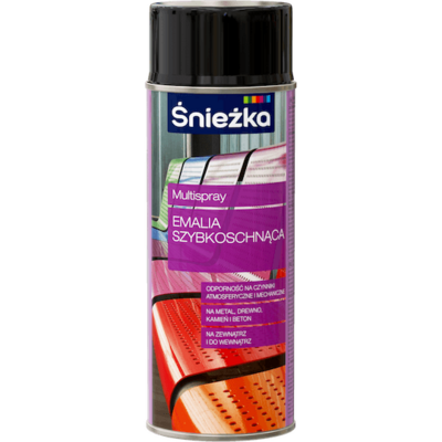 Śnieżka Emalia Szybkoschnąca połysk 400 ml czarny