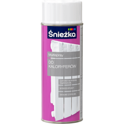 Śnieżka Multispray Do Kaloryferów 400 ml biały