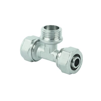 Trójnik Pex skręcany 20 x 3/4 gwint zewnętrzny