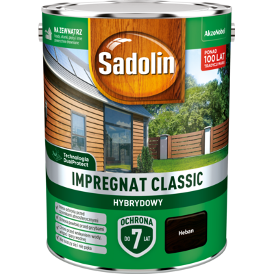Sadolin Impregnat CLASSIC HYBRYDOWY Heban 4,5 l
