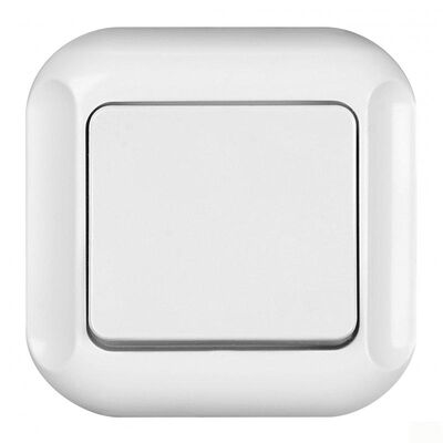 Włącznik pojedynczy zwierny światło/dzwonek 10A, 250V TOPAZ biały