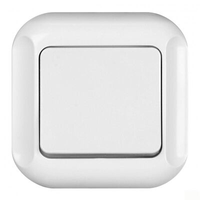 Włącznik pojedynczy schodowy 10 A, 250 V, TOPAZ biały
