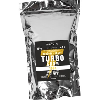 Drożdże gorzelnicze Turbo Grom 48h 100 l 510 g