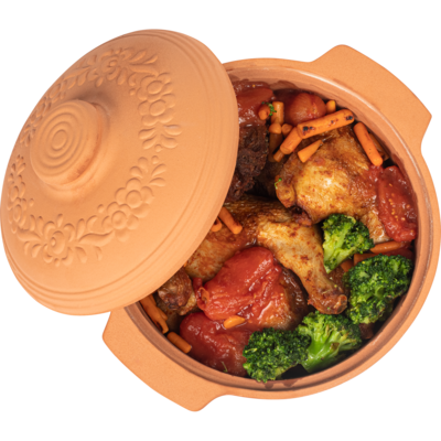 Garnek rzymski okrągły 4 l 31 x 27 x 17,5 cm