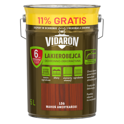 VIDARON Lakierobejca mahoń amerykań L06 5 l