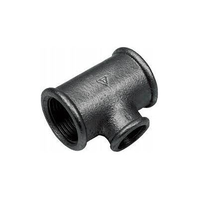 Trójnik nakrętny 1'' x 1/2'' czarny