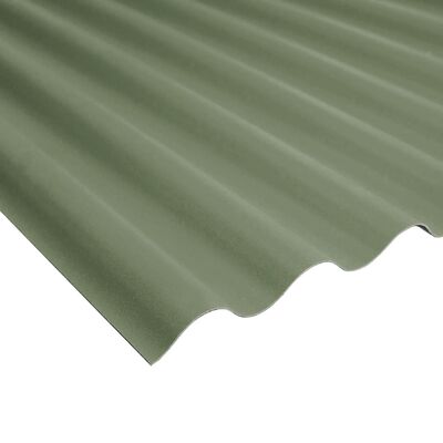 Płyta PVC 90 x 200/0,8 FALA 76/18 WBS zielona