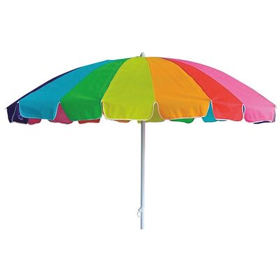 MIRPOL Parasol plażowy 220 cm z Tilt Rainbow