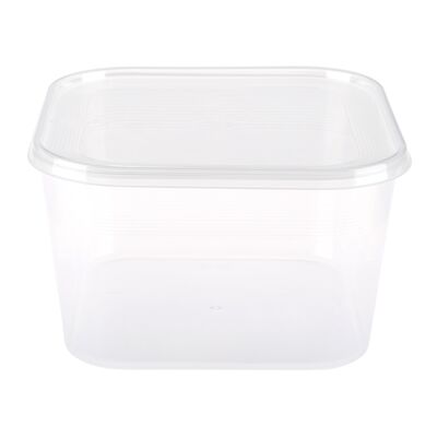 Pojemnik kwadratowy Helsinki 3 l bezbarwny