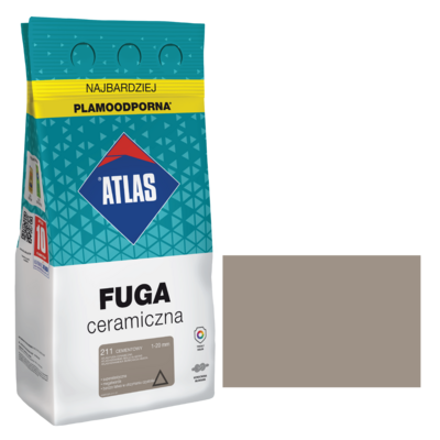 ATLAS Fuga ceramiczna 211 cementowy alubag 5 kg