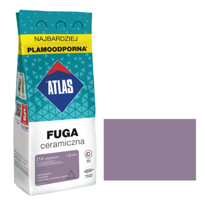 ATLAS Fuga ceramiczna 214 wrzosowy alubag 2 kg