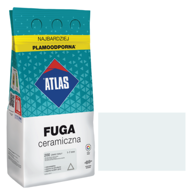 ATLAS Fuga ceramiczna 200 zimny biały alubag 5 kg