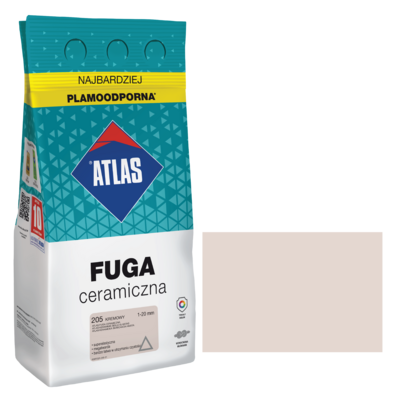 ATLAS Fuga ceramiczna 205 kremowy alubag 5 kg