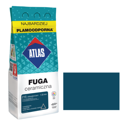 ATLAS Fuga ceramiczna 215 atramentowy alubag 2 kg