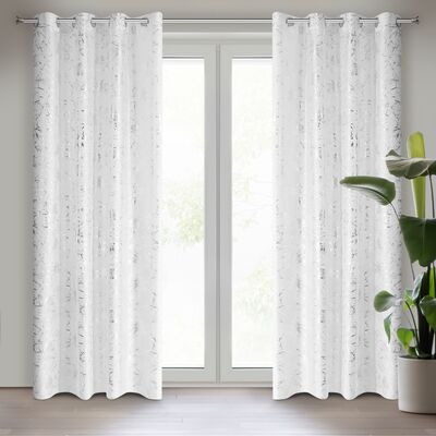 Firana na przelotkach FEZA 140 x 250 cm biały