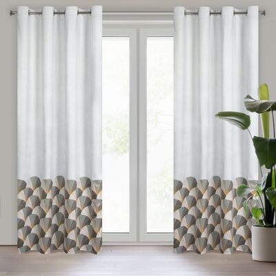 Zasłona na przelotkach GINA 140 x 250 cm biały