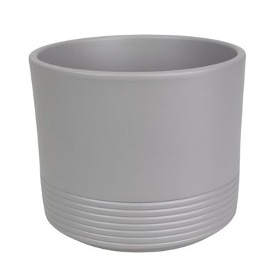 Osłonka ceramiczna CYLINDER RILLE 992 28 cm basaltowy szary mat