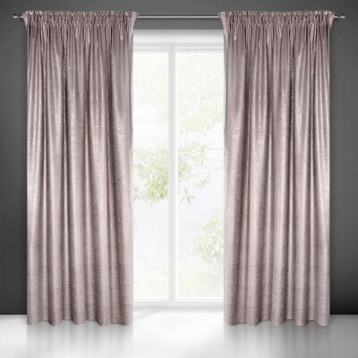 Zasłona gotowa na taśmie marszczącej AMBI 270 x 140 cm pudrowy róż