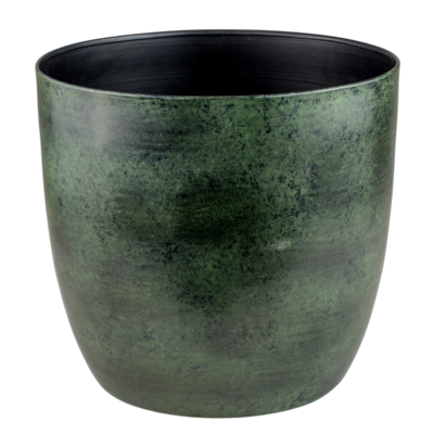 Osłonka metalowa Alano zielona 27 x 28 cm