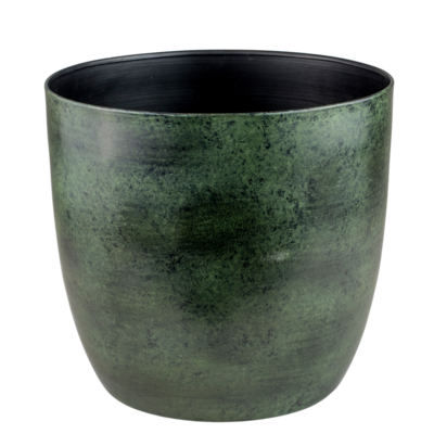 Osłonka metalowa Alano zielona 19 x 20 cm