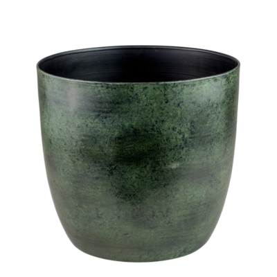 Osłonka metalowa Alano zielona 15 x 16 cm