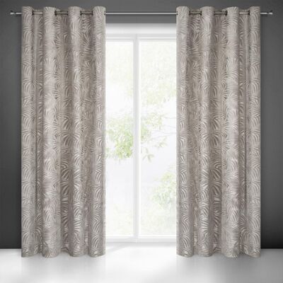 Zasłona gotowa na przelotkach LIVIA 250 x 140 cm beżowy