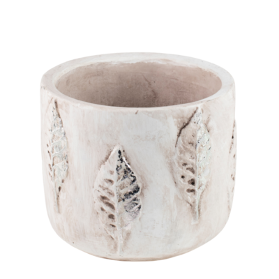 Osłonka betonowa HOJA srebrna 13 cm DHG