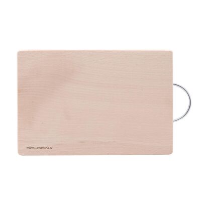 Deska kuchenna drewniana z uchwytem metalowym FLORINA 29 x 20 cm średnia