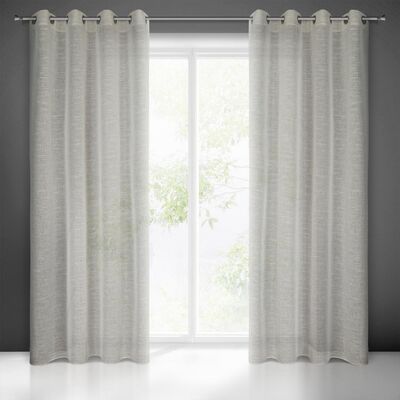 Zasłona AMARI 140 x 250 cm przelotki beż