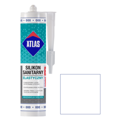 Atlas Silikon sanitarny elastyczny 000 transparentny 280 ml