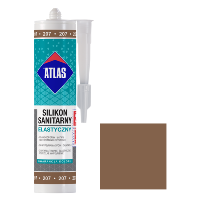 Atlas Silikon sanitarny elastyczny 207 latte 280 ml