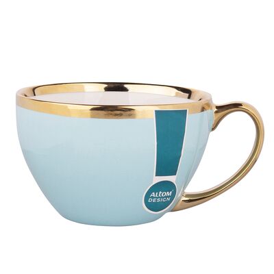 Filiżanka jumbo Aurora Gold 400 ml błękitna mięta