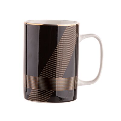 Kubek prosty Modern Art 350 ml czarny