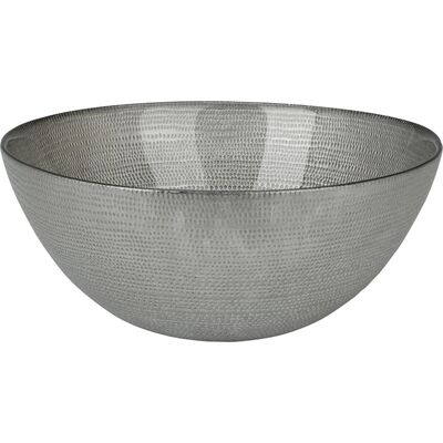 Misa szklana 21 cm srebrna