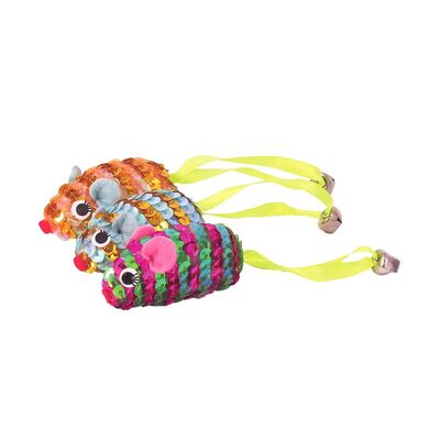 Myszki cekiny 5 cm, zestaw 3 sztuki K090