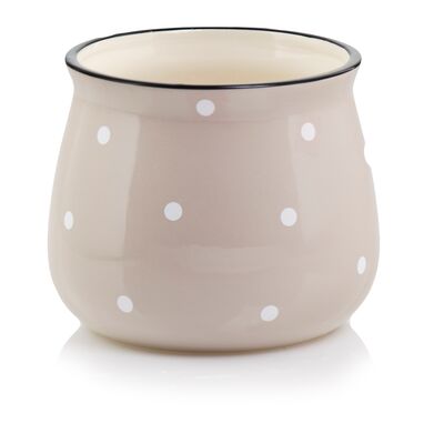 Osłonka ceramiczna 13 cm kremowa