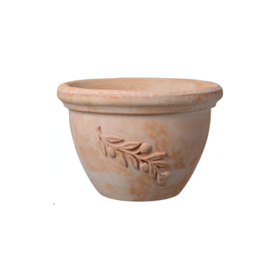 Doniczka ceramiczna Ciotola Olive 18 cm ceglana