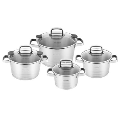 Garnki nierdzewne Smart zestaw 8 elementów