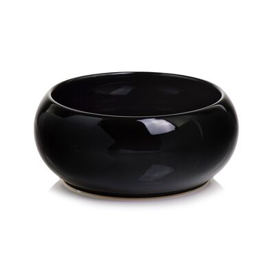 Osłonka ceramiczna misa czarna 24 cm
