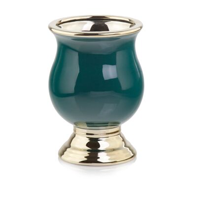 Osłonka ceramiczna urna gold green 21 cm