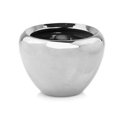 Osłonka ceramiczna 16 cm srebrna