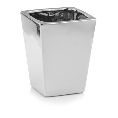 Osłonka ceramiczna camila srebrna 18 cm
