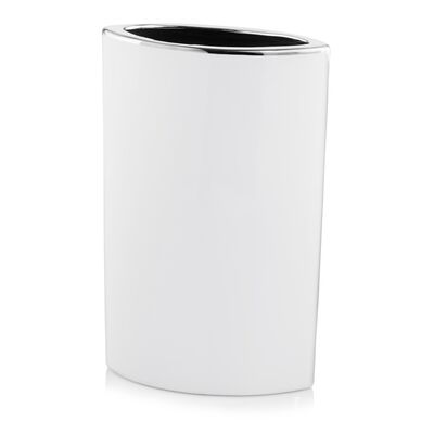 Osłonka ceramiczna titanic wysoki biało-srebrny 31 cm