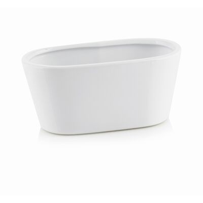 Osłonka ceramiczna rynna biała 17 cm